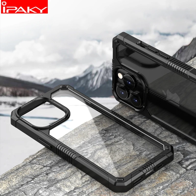 

iPaky for iPhone 13 12 Case 12 13 Pro Case HD Transparent 8xAirbags Shockproof Anti-slip Case for iPhone 12 13 Pro Max Case
