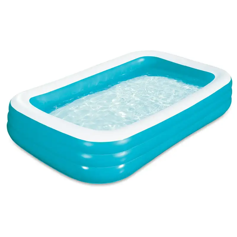 

Rectangular Inflatable Family Pool Blue Ages 6 and Up Unisex