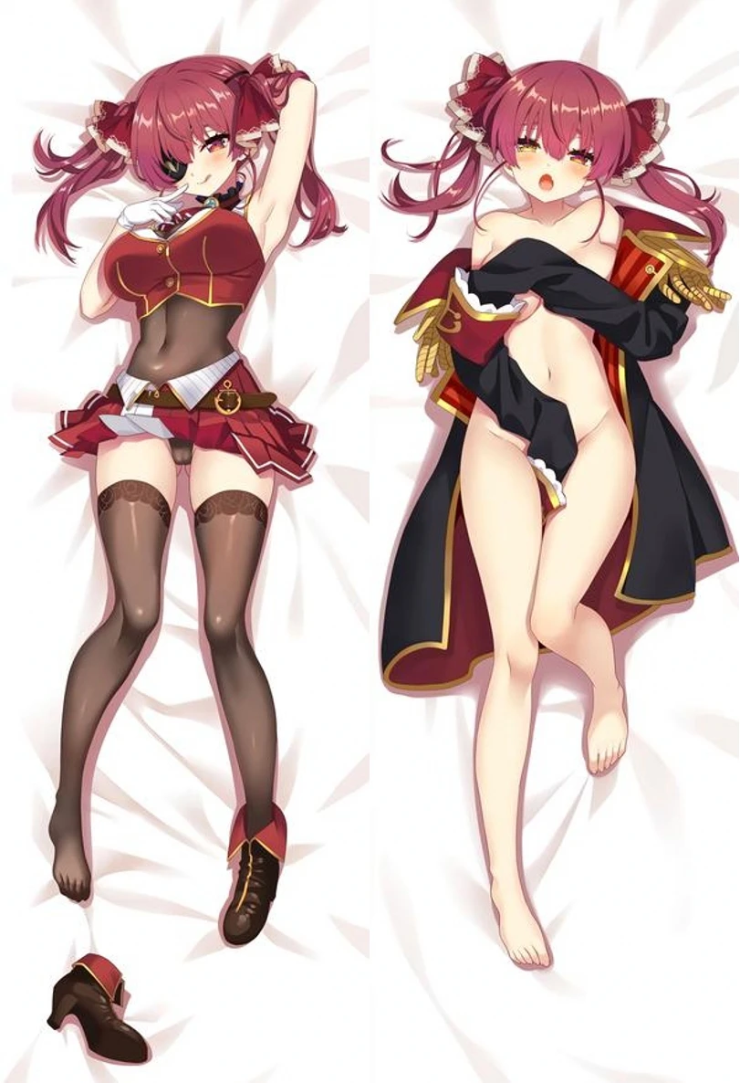 Аниме мультфильмы Star Hololive AVTuber Houshou Marine косплей наволочка дакимакура аниме