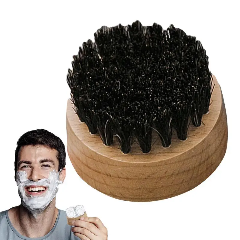 

Men Boar Bristle Hair Brush Natural Wooden Wave Brush For Male Styling Beard Hairbrush For Short Long Thick Curly Wavy Hair