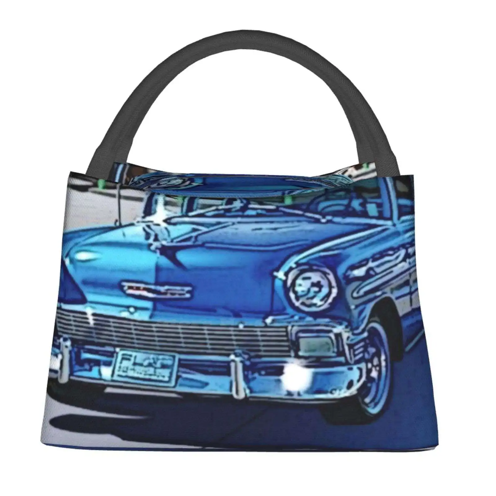 

Классическая синяя Автомобильная Портативная сумка для завтрака, новая термоизолированная сумка для завтрака, спортивный автомобиль, Классический бег, автомобильный транспорт