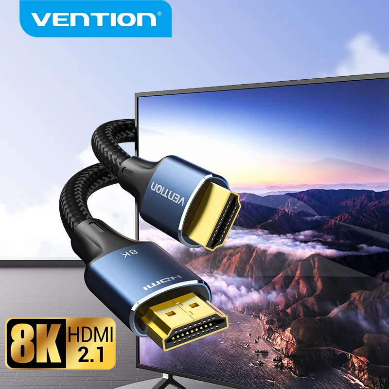 

Vention 8K HDMI 2.1 Cable 4K 120Hz 48Gbps for USB C HUB PS5 TV Box Dolby Atmos HDR10+ HDMI Splitter Swictch Digital HDMI Cables