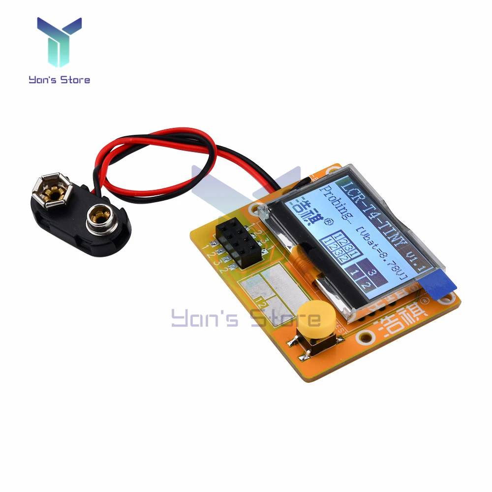 

New LCR-T4 LCR-T4-TINY Digital Transistor Tester Diode Triode Capacitance ESR Meter MOS/PNP/NPN LCR 12864 LCD Screen Low power