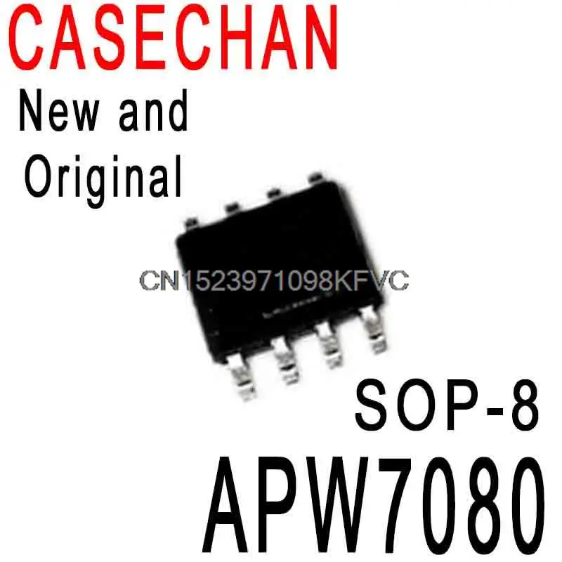 Новые и оригинальные микросхемы регулятора мощности SOP-8 APW7080KAI-TRG, новые оригинальные микросхемы IC APW7080, 5 шт.