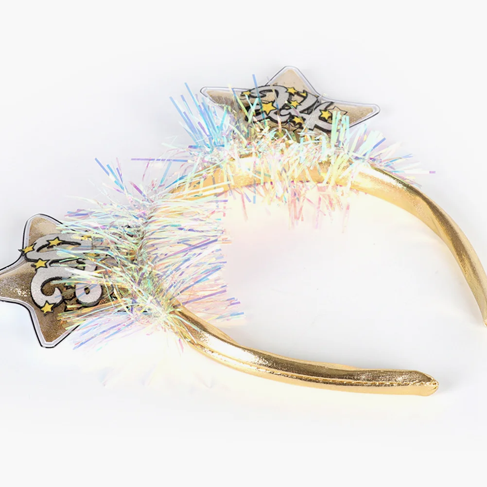 

2024 Headdress New Year Headband Party Hair Decor Hairband Headwear Makeup Costume Props Pvc Year's Eve Supplies