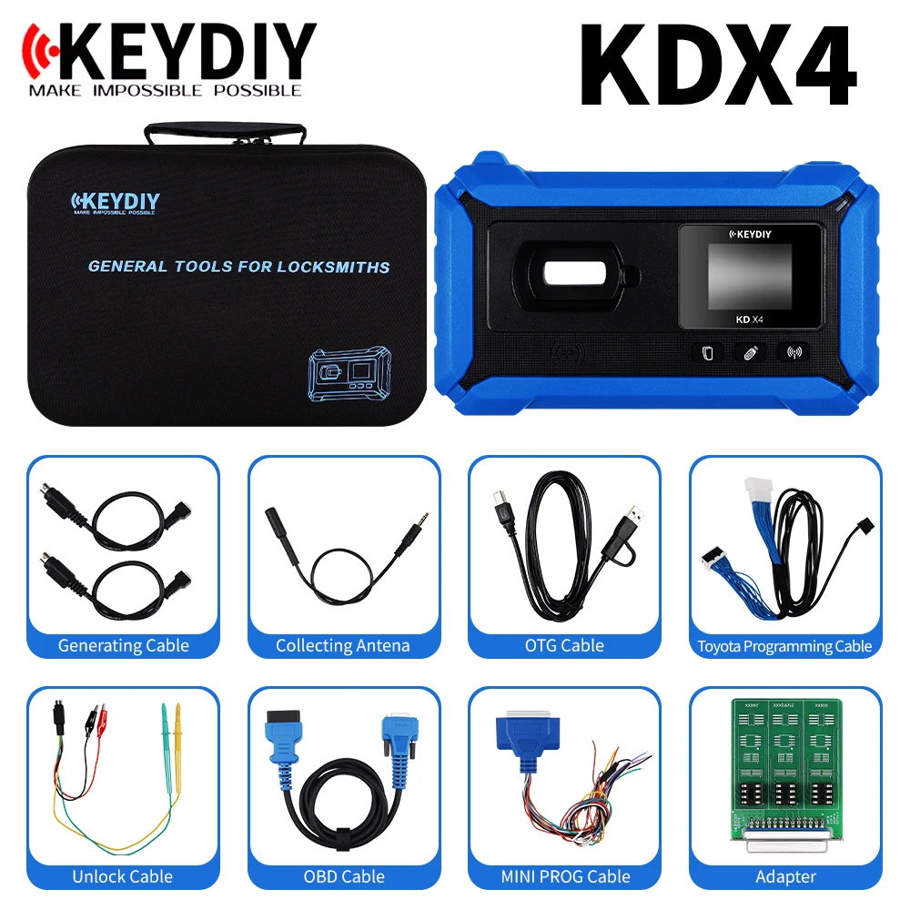 

KEYDIY KD X4 удаленный генератор, копирующий чип-считыватель, программирование, многофункциональный противоугонный инструмент, обновление