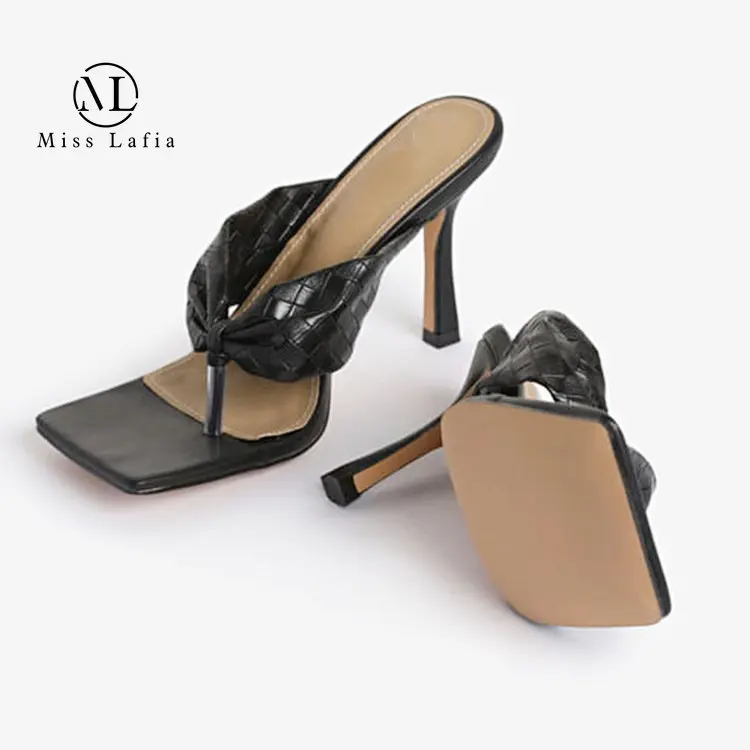 

2023 New Style heels shoes Europe America shiny material bright clip toe high-heeled sandals plus size women shoes Miss Lafia