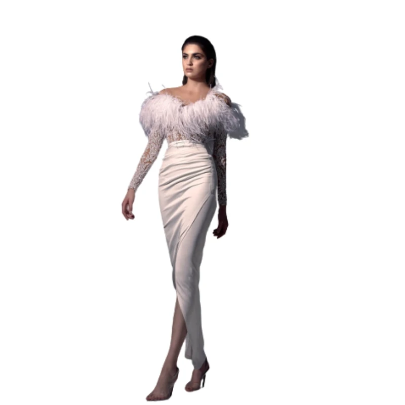 Women'S Sexy Satin Blob Wrap Hip Prom Dress Dress