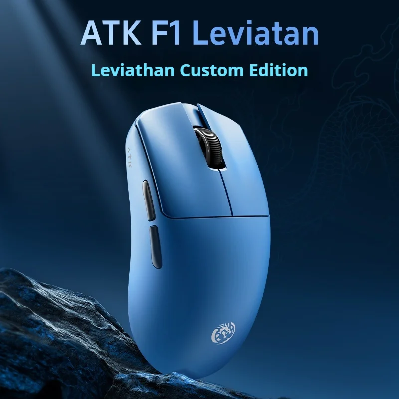 Игровая мышь ATKxLEV F1 Blazing Sky Leviatan Co фирменная PAW3950 Ultra 8k 35 г легкая непористая для