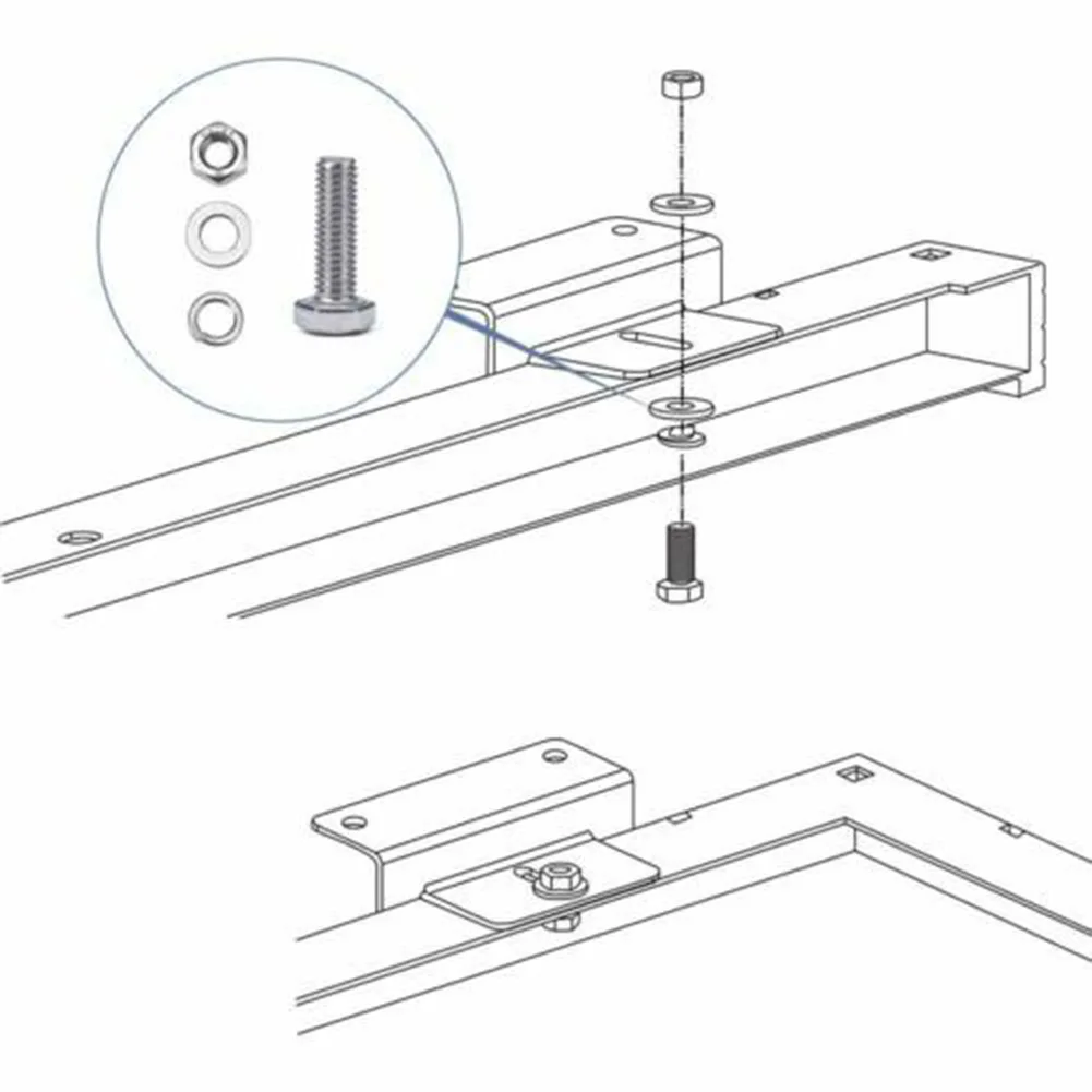

Solar Panel Brackets RV Wall Z Brackets Aluminium Alloy Boat Cap Bolts Flat Roof Improvement Mount Spring Washer