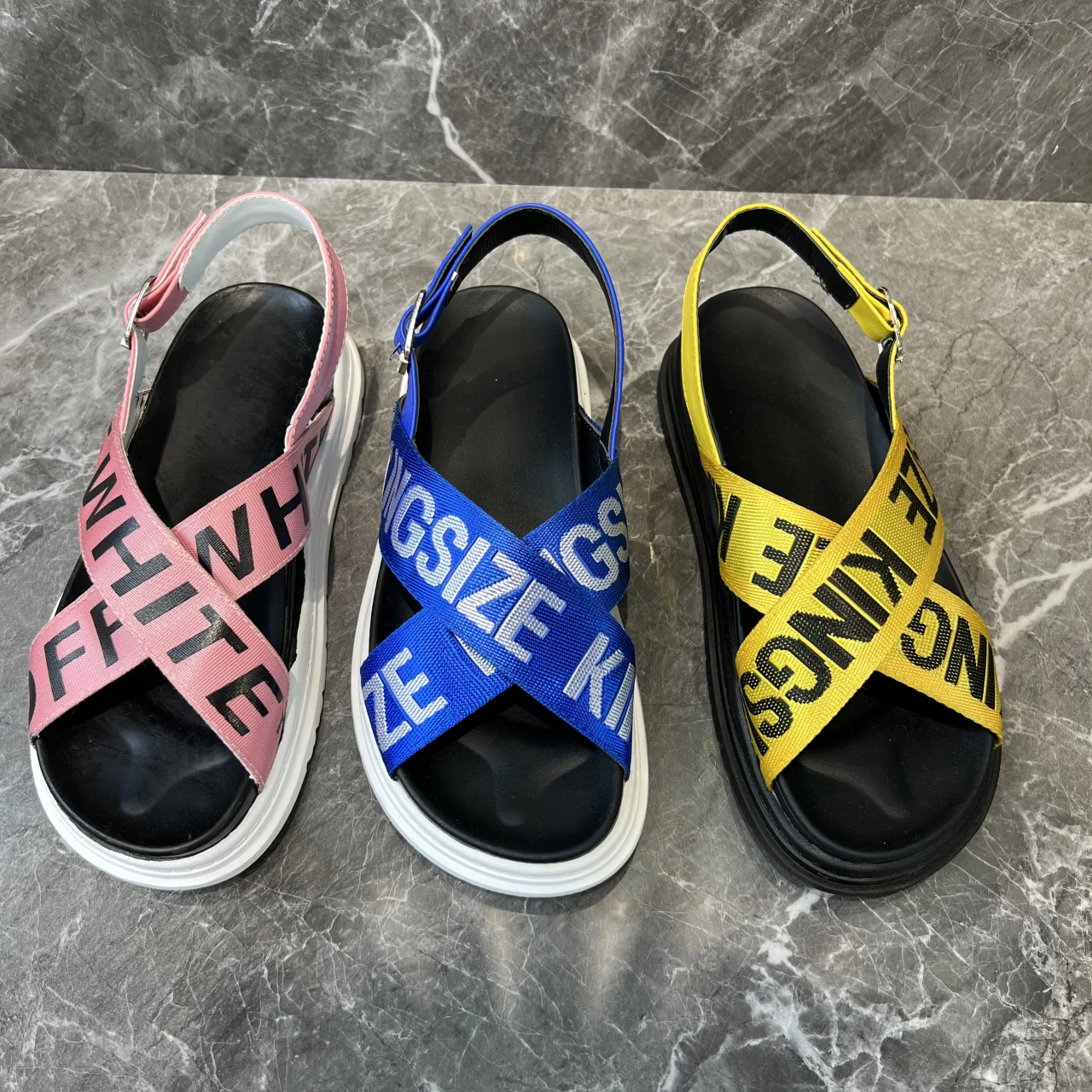 

Sandals Platform Shoes Women's Flat Casual 2022 Sports Orthopedic Roman Flip-flops Beach Jump Gothic Fashion Cross Comfortable