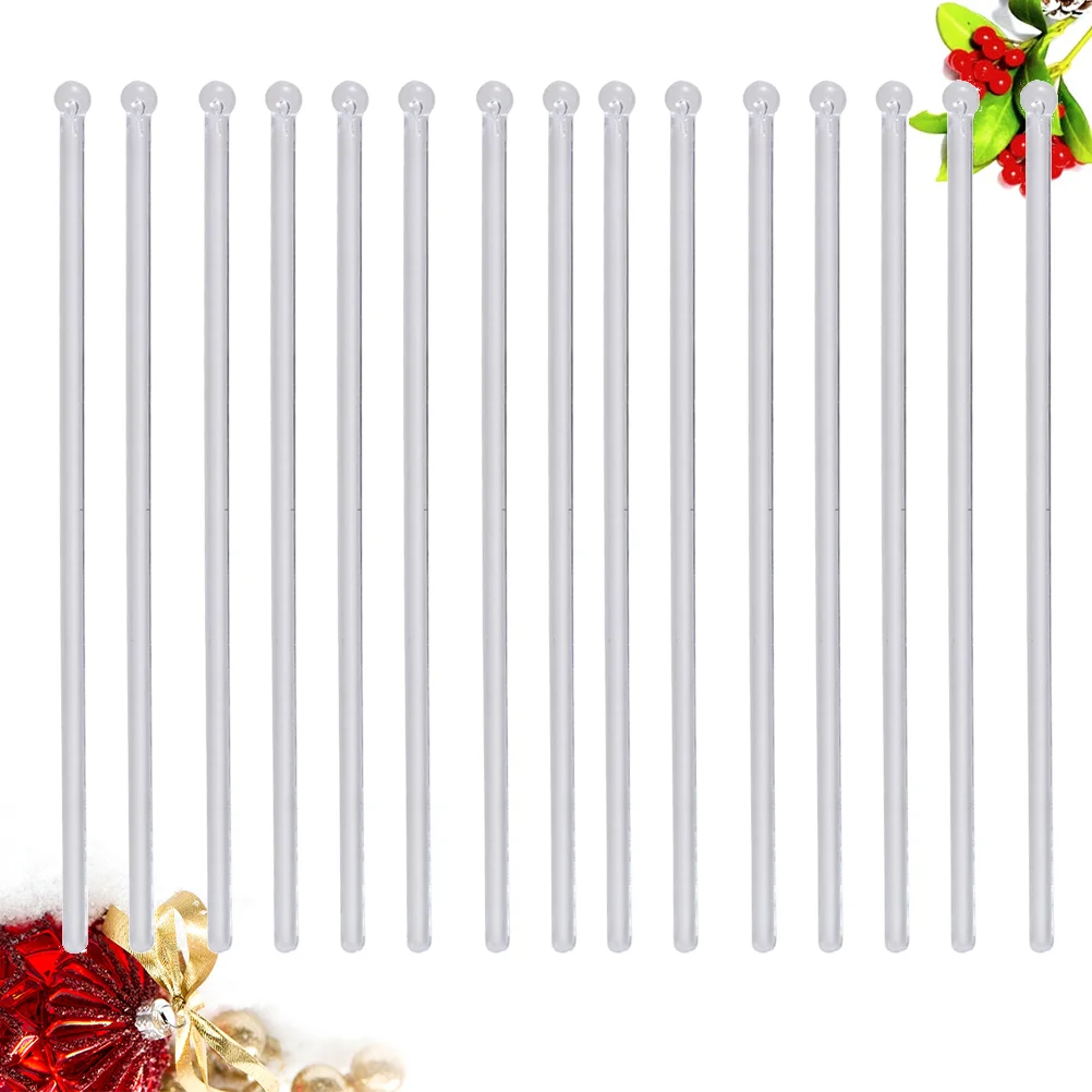 

200 Pcs Plastic Beverage Tirers Stirrer Drink Cocktail Decoration Swizzle Sticks Coffee Stirring Rod Stirrers Bar