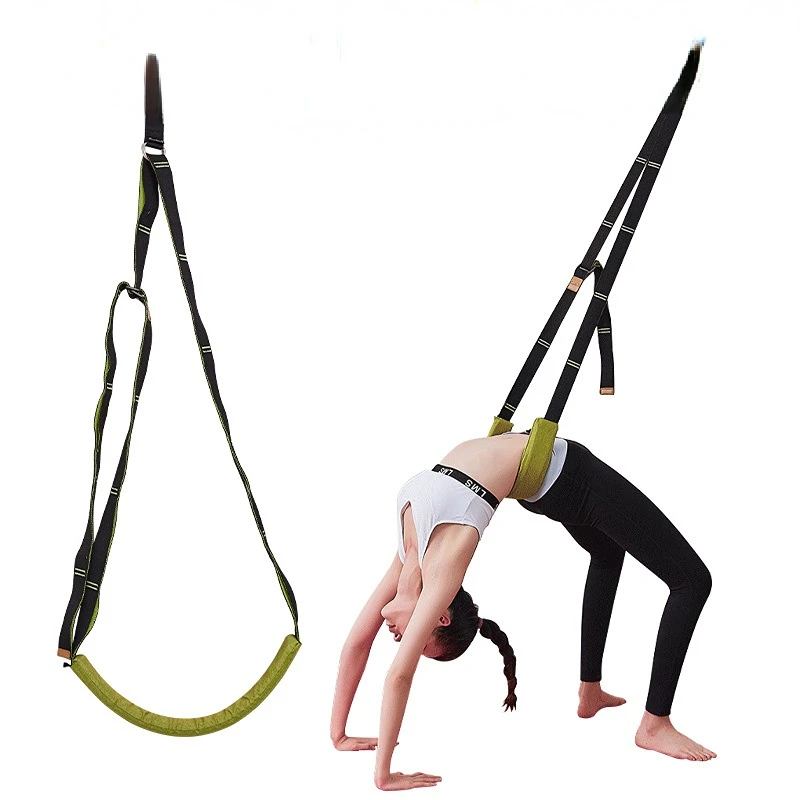 Leg Resistance Band Strap Stretching Belt Equipment Hanging on Door for Ballet Yoga Pilates Dance Workout Flexibility Trainer