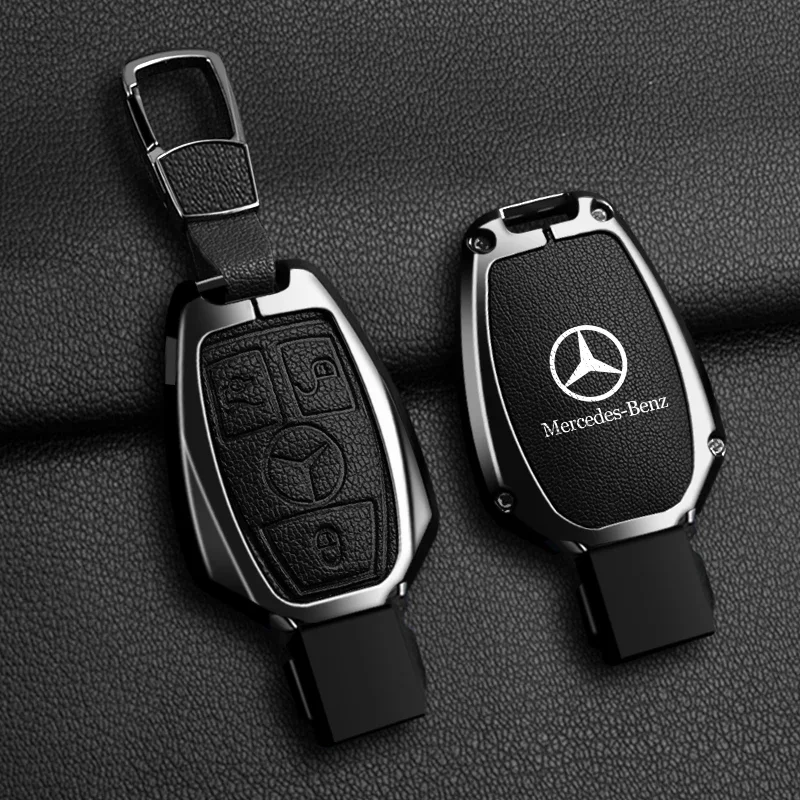 

Кожаный чехол для автомобильного ключа, защитный чехол для Mercedes Benz A B C E Class GLS GLA GLK GLC CLS CLA AMG W204 W205 W212 W463 W176
