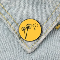 dandylion people flight printed pin custom funny brooches shirt lapel bag cute badge cartoon enamel pins for lover girl friends