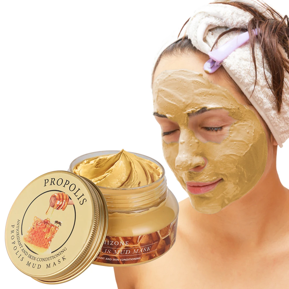 

Propolis Mud Cleansing Mask,Blackhead Acne,Smearing Mud, Shrink Pores And Tightening Skin,honeymask,Hydrating And Moisturizing