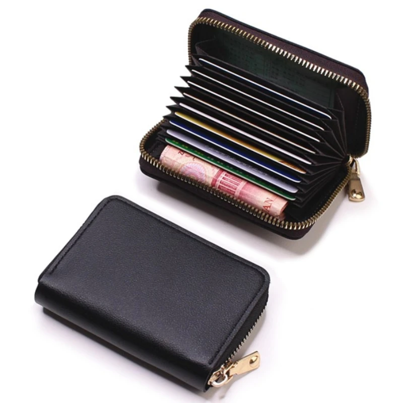 

Держатель для визиток, кошелек для женщин/мужчин, серый держатель для банковских карт/удостоверений личности/кредитных карт, кошелек для ка...