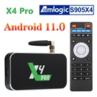 ТВ-приставка UGOOS X4 PRO 4 ГБ 32 ГБ X4 PLUS 64 Гб X4 CUBE Amlogic S905X4 Android 11 ТВ-приставка 1000M LAN телеприставка 4K медиаплеер ТВ-приемники