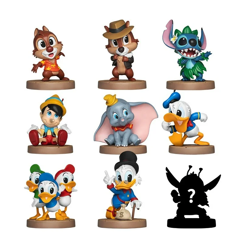 

Disney Blind Box Classic Series Donald Duck Figure Titic Chip Pinocchio Dumbo Scrooge Mystery Bag for Children Birthday Gift