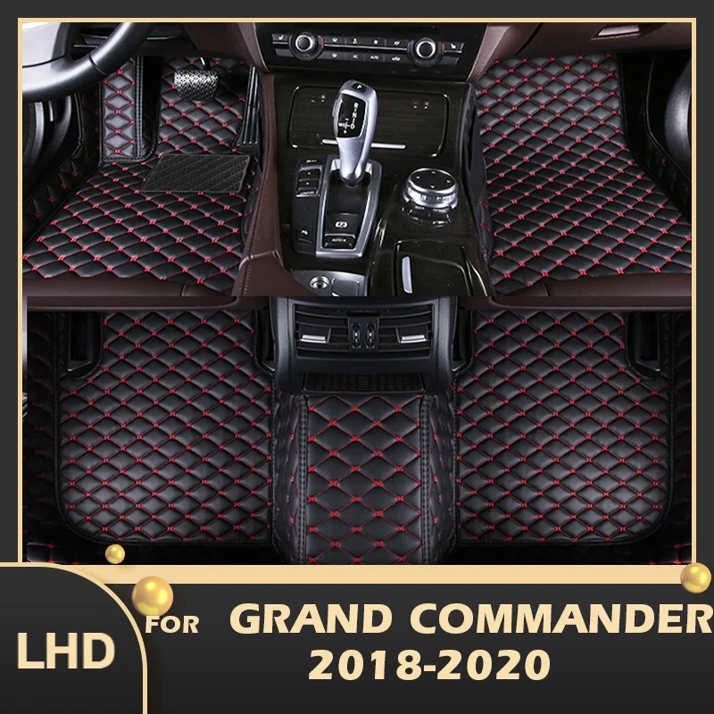 

Car Floor Mats For Jeep Grand Commander 2018 2019 2020 Custom Auto Foot Pads Automobile Carpet Cover Interior Accessories