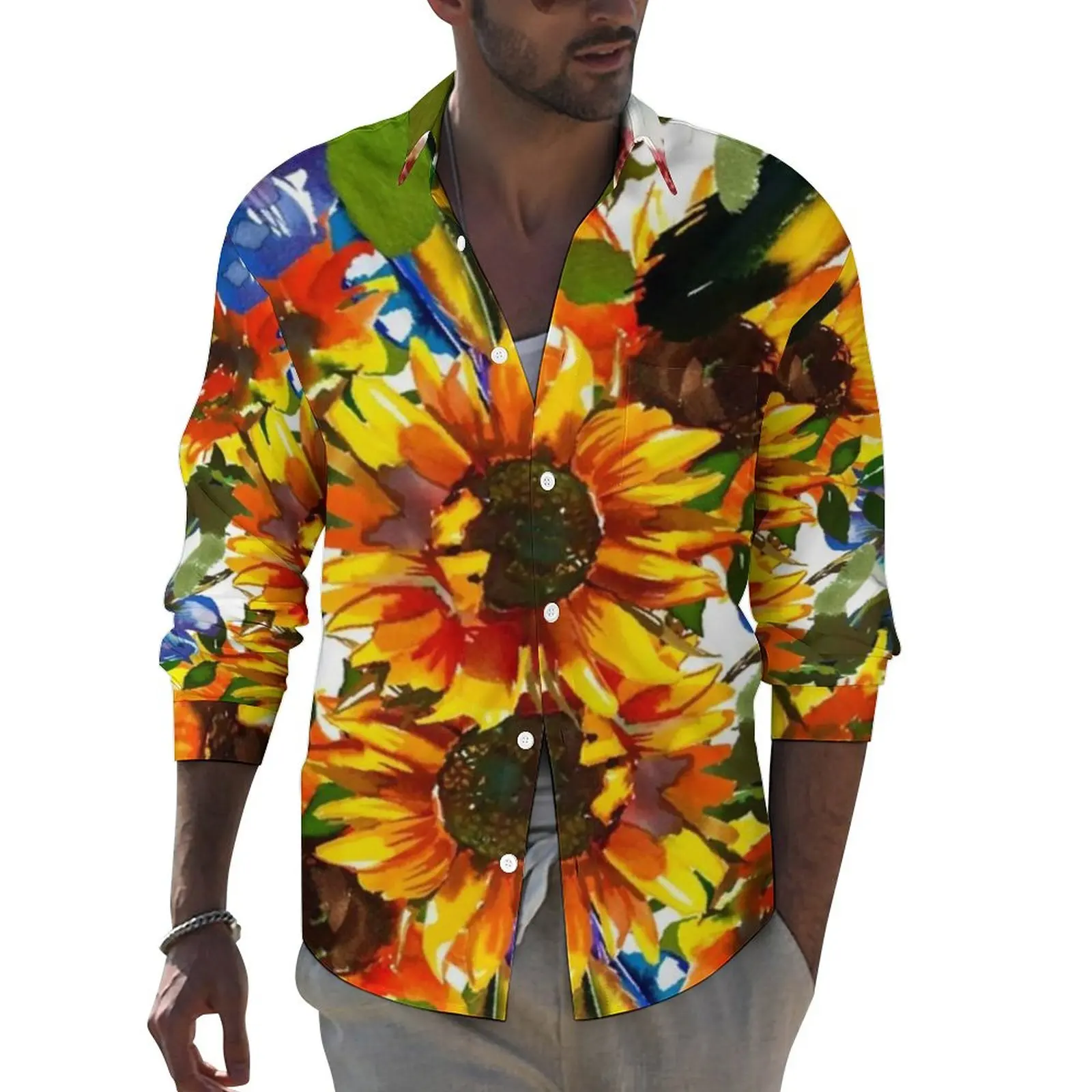 

Женская блузка с длинным рукавом, с принтом