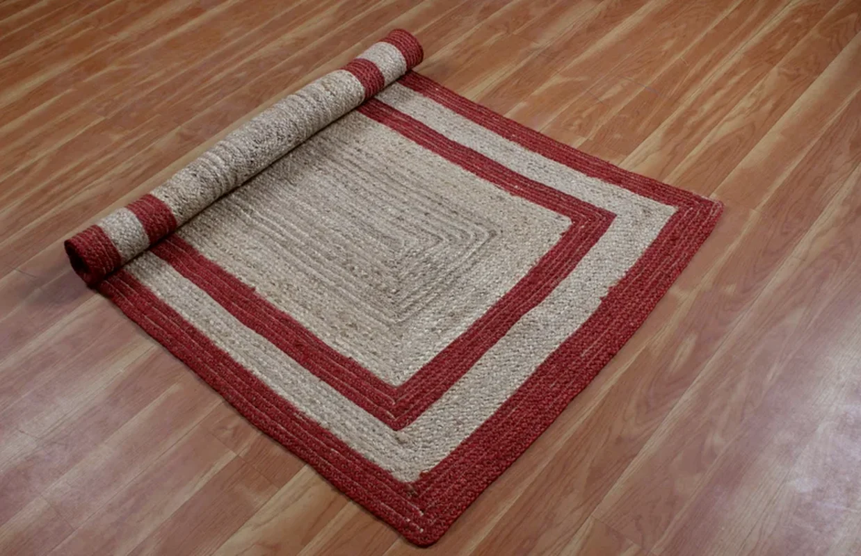 

60x240 см коврик 100% натуральная джутовая дорожка Плетеный ручной работы ковер деревенский современный вид коврик