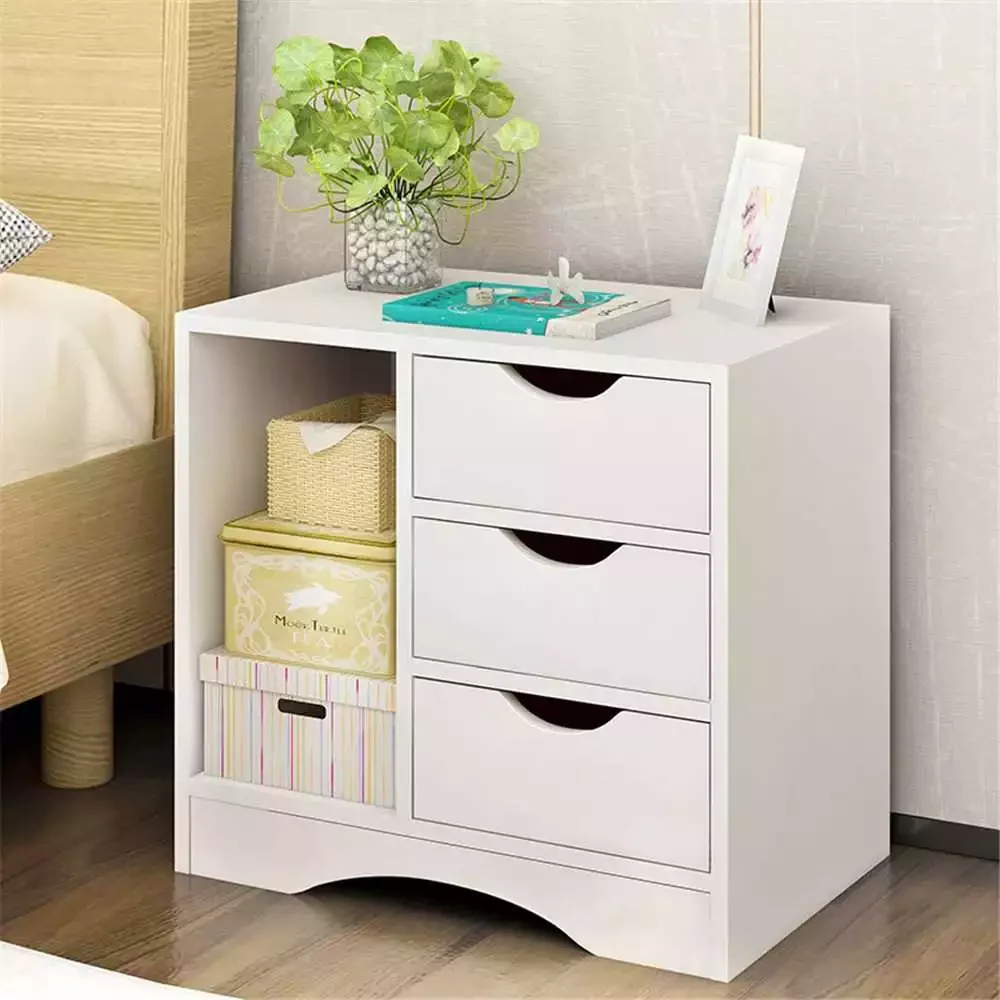 

Single Drawer Bedroom Nightstand Simple Small Wood Bedside Cabinet Modern Living Room Bedroom Storage Cabinet Home Furniture