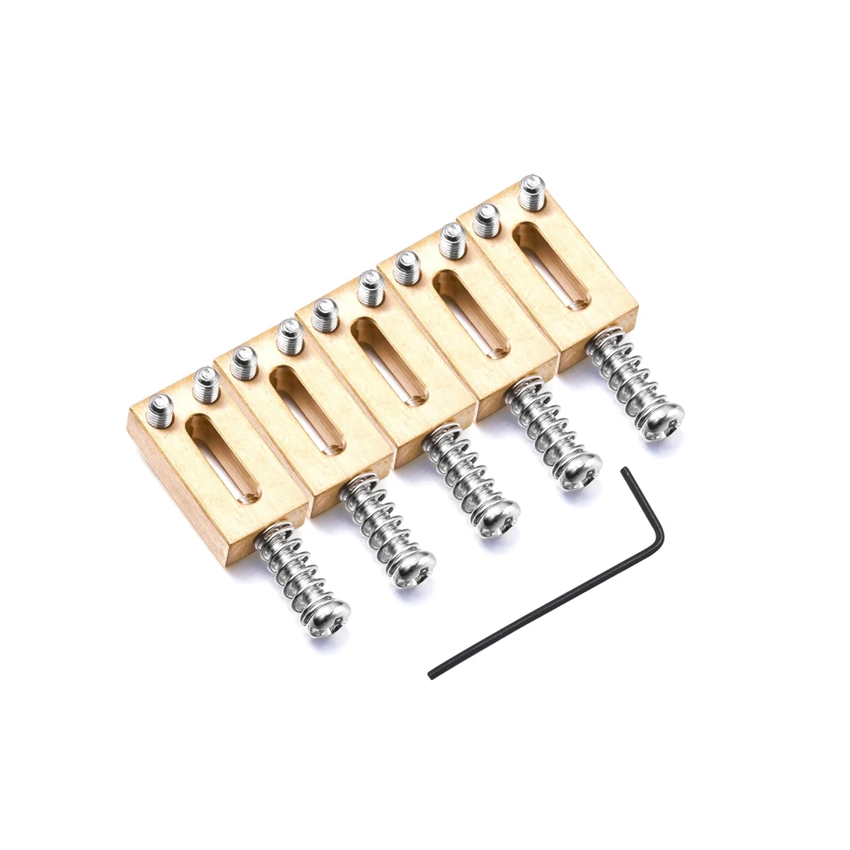

6 Pcs Electric Guitar Single Shake Tremolo Bridge String Code, Bottom String Bar Pressing String Code for ,Silver