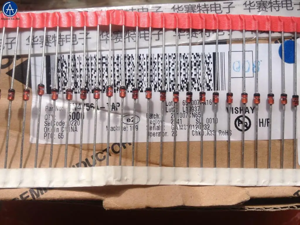 100% оригинальный новый 1N4756A-TAP 1N4756A IN4756A DO-41 1W47V 30 шт.