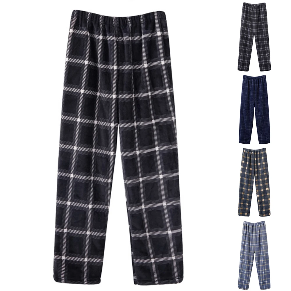 Casual Plaid Pants Sleepwear Men's Pajama Pants Nightwear Trousers For Men Pajamas Male Comfortable Home Pants