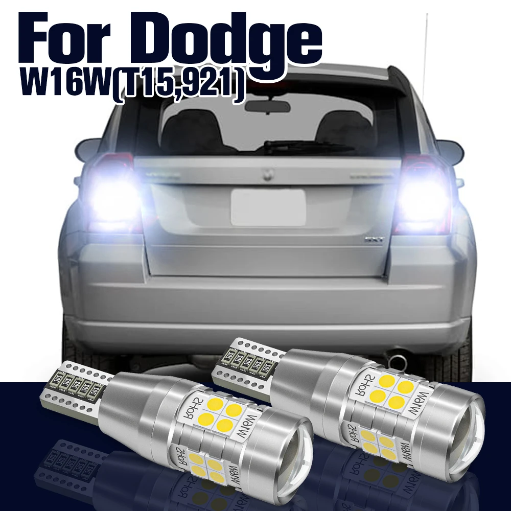 

Reverse Light W16W T15 921 2x LED Backup Lamp For Dodge Caliber 2006-2012 Charger Durango Nitro Challenger Accessories