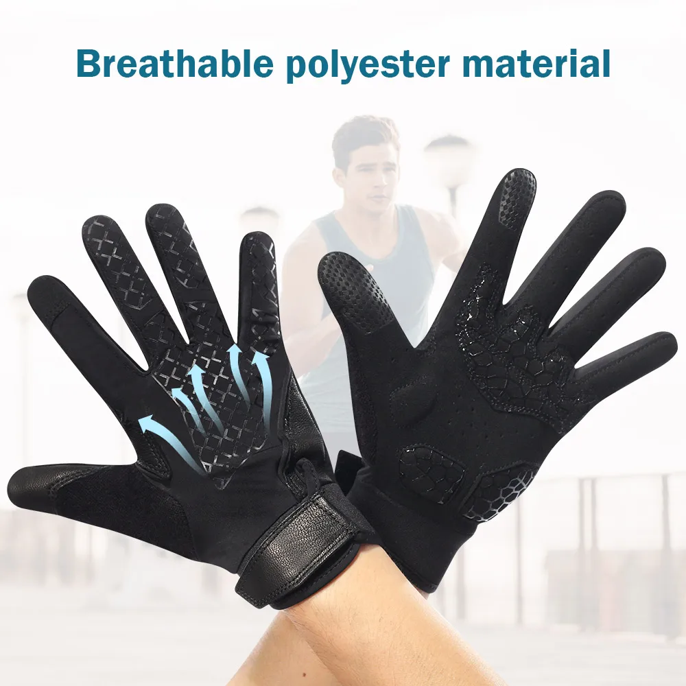 Летние кожаные Перчатки для фитнеса с изображением снежного оленя мужские