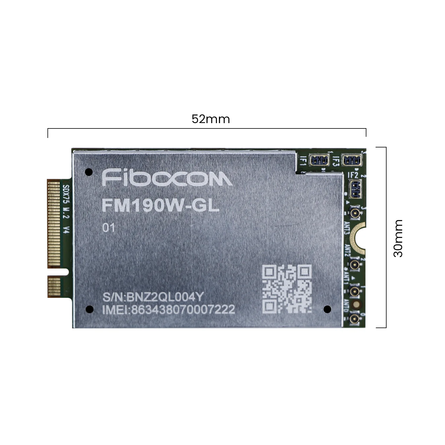 Fibocom FM190W-GL 5G SIM-модуль M.2 mmWave Sub-6GHz FM190W Global Module
