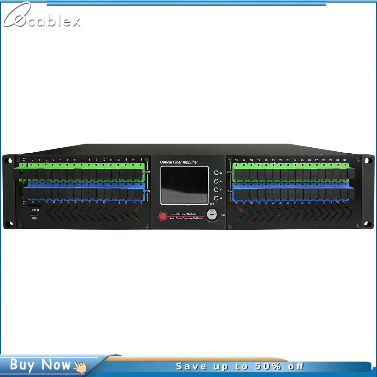 Erbium-Doped волоконный усилитель нм CATV/EDFA 32*20 дБ Выход + WDM (мультиплексор разделения