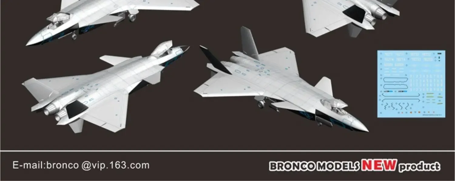 Bronco GB7010 1/72 PLA Air Force J-20 Могучий истребитель-невидимка Dragon