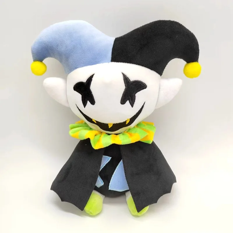

Plush Toy Jevil Talking Plush Triangle Rune Clown Doll Super Soft Short Plush Toy Decorated for Children's Halloween Gifts