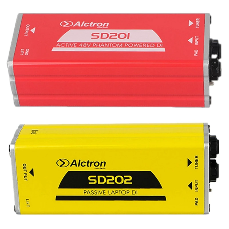 

Качественная коробка для трансформации импеданса Alctron Active DI Box, 2 шт., профессиональная коробка для прямого подключения сценических эффектов...