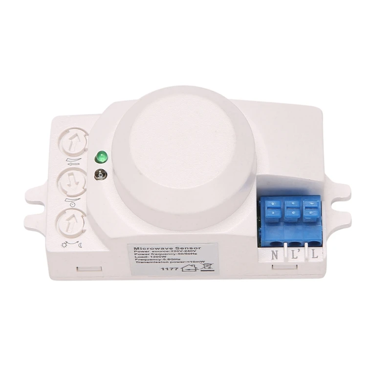 

8X 5.8Ghz HF System LED Microwave 360 Degree Motion Sensor Light Switch Body Motion Detector