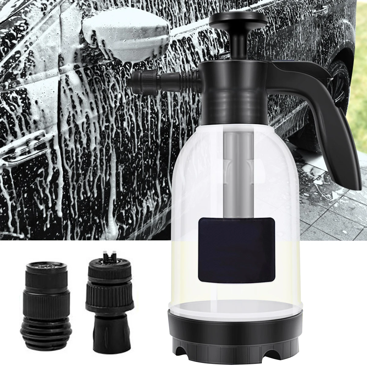 

New 2L Car Wash Foam Sprayer Snow Wash Pump Sprayer Handheld Foaming Pump Pressure Hand Pump Foam Generator Portable Thick