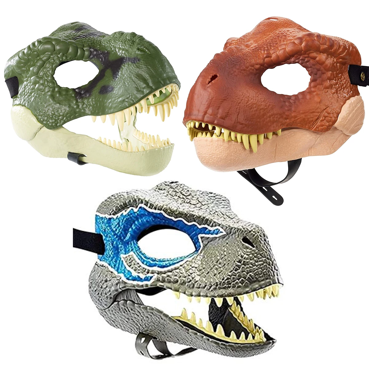 Jurassic World Camp Cretaceous Dinosaur Action Figure Lifelike Sounding Emulsion Dinosaur Mask Halloween Cosplay Simulation