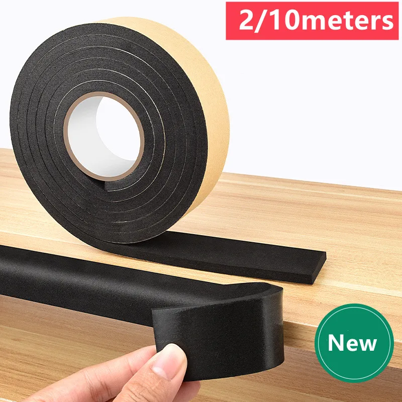 

Rubber Self Adhesive Sponge Seal Strip Width10-30mm Thick 2-20mm Single Sided Adhesive EVA Black Foam Anti-collision Seal Gasket