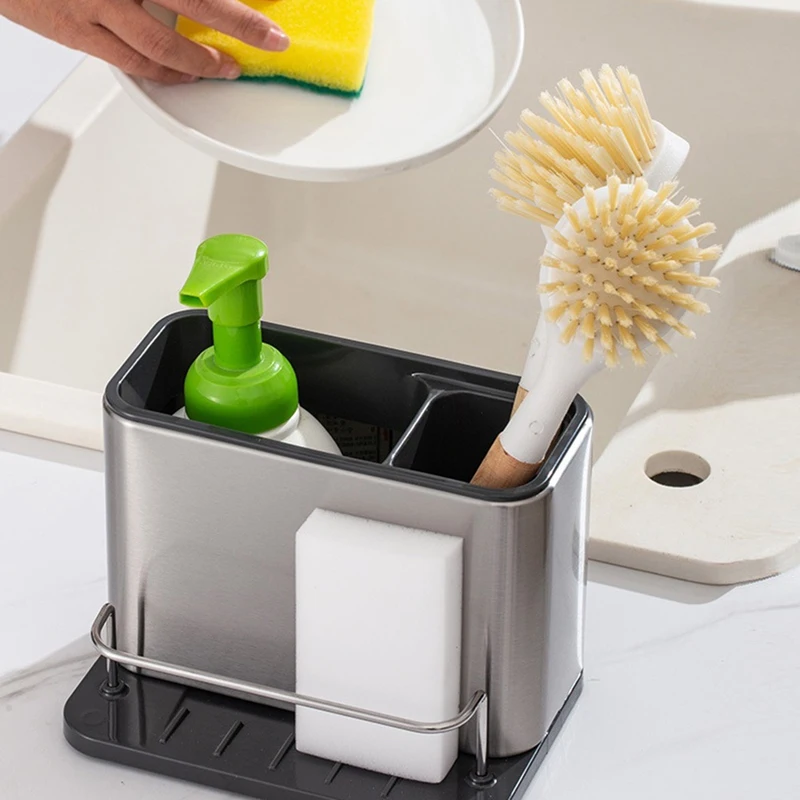 ABHG Кухонная сливная полка из нержавеющей стали региональный органайзер для