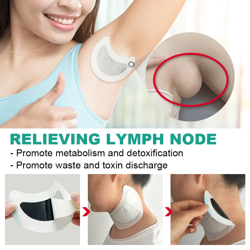 6 шт./1 упаковка травяные Пластыри для лимфатического дренажа