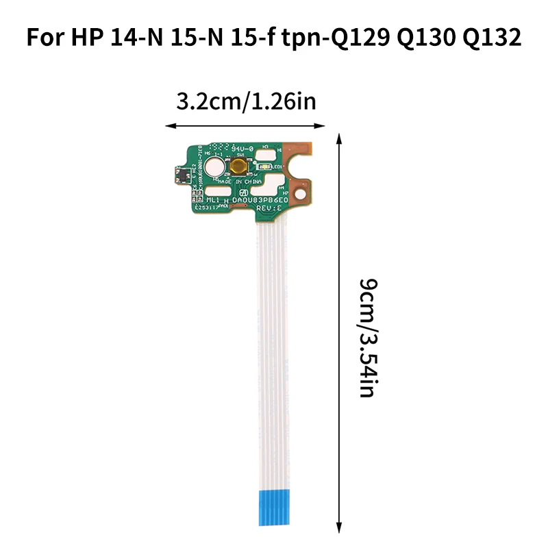 1 шт. плата кнопки питания для ноутбука HP Pavilion 14-N 15-N 15-f Tpn-Q129 Q130 Q132 сменные
