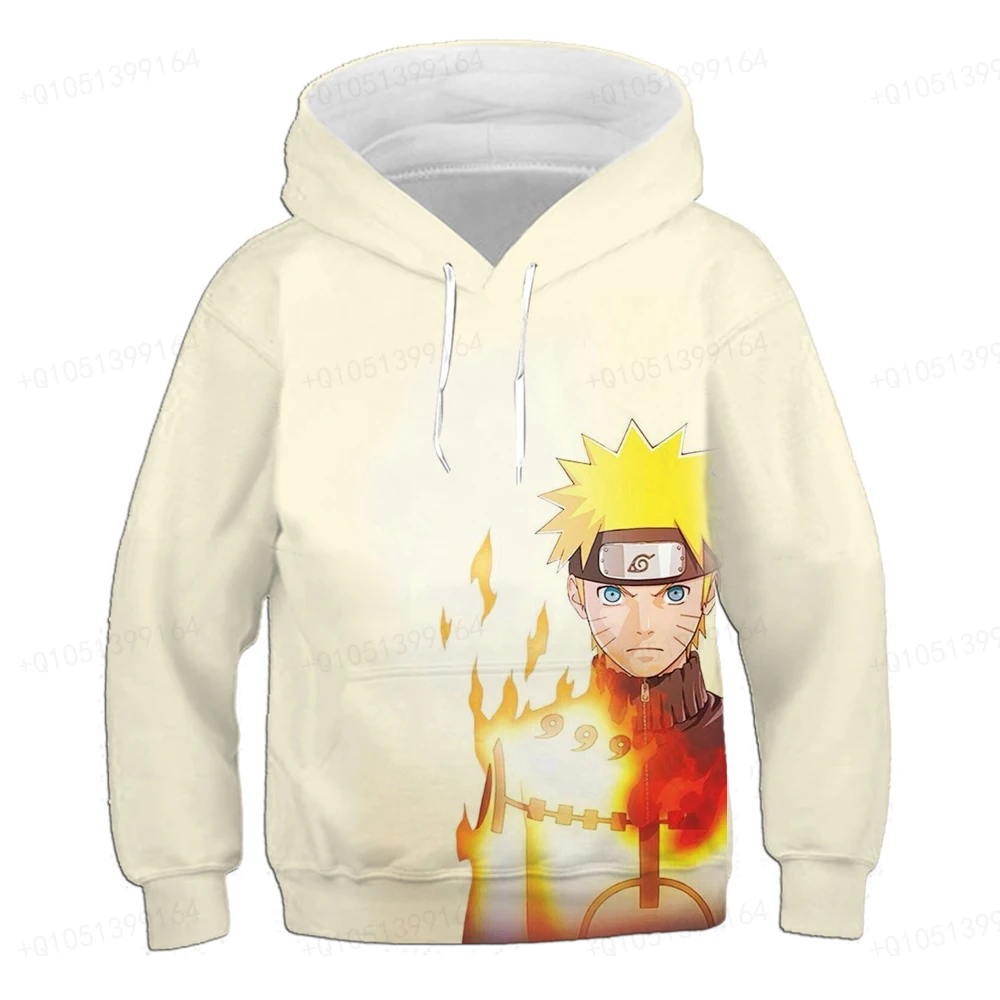 

Naruto Sweatshirt Harajuku Clothing Boys and Girls Hip Hop Hoodie Funny Fashion Vortex Naruto Sasuke Kakashi Boy's Hoodie Y2K