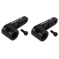 2x suitable for traxxas trx4 rc crawler truck 25t servo horn steering arm steering arm accessories black