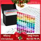 Спиртовые маркеры TOUCHNEW404860168 цветов, маркеры для творчества с двойным наконечником, двойные скетч-маркеры, перманентные спиртовые маркеры