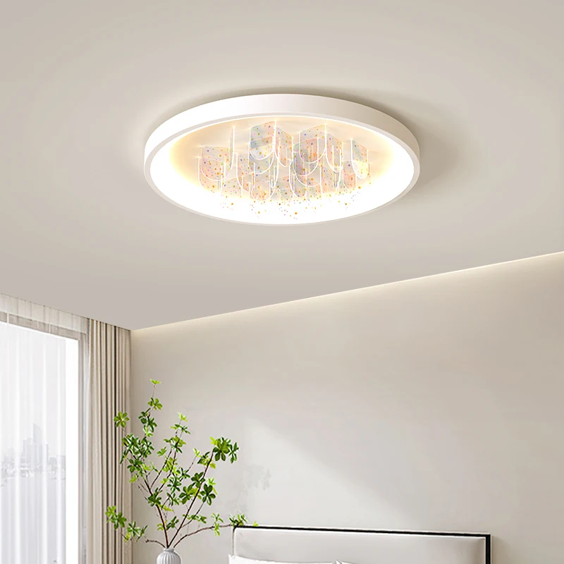 Nordic Modern Minimalist Full-spectrum Colorful Bedroom Ceiling Lights Master Bedroom Lamp Room Lamp Warm And Romantic Style