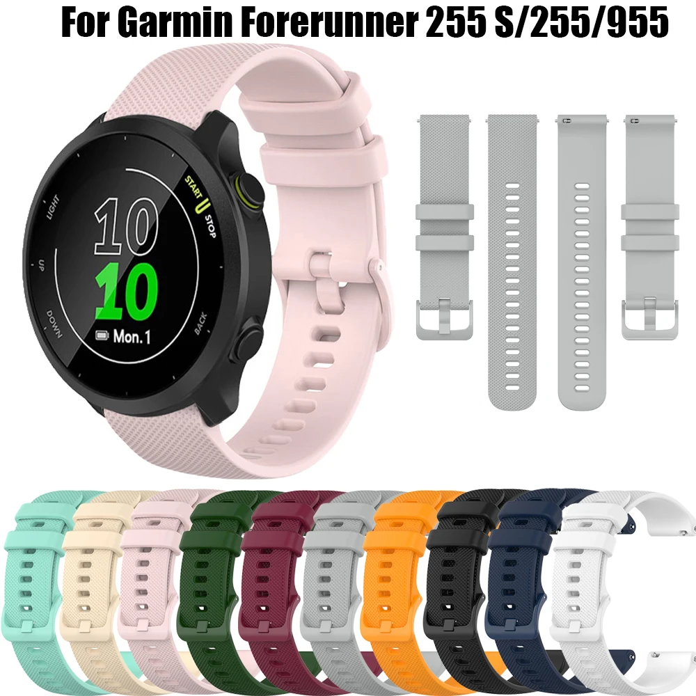 

Original Watch Band for Garmin Vivoactive 3S Forerunner 255S 255 955 745 245 Venu 2 Plus SQ Silicone Strap Watchband Accessories