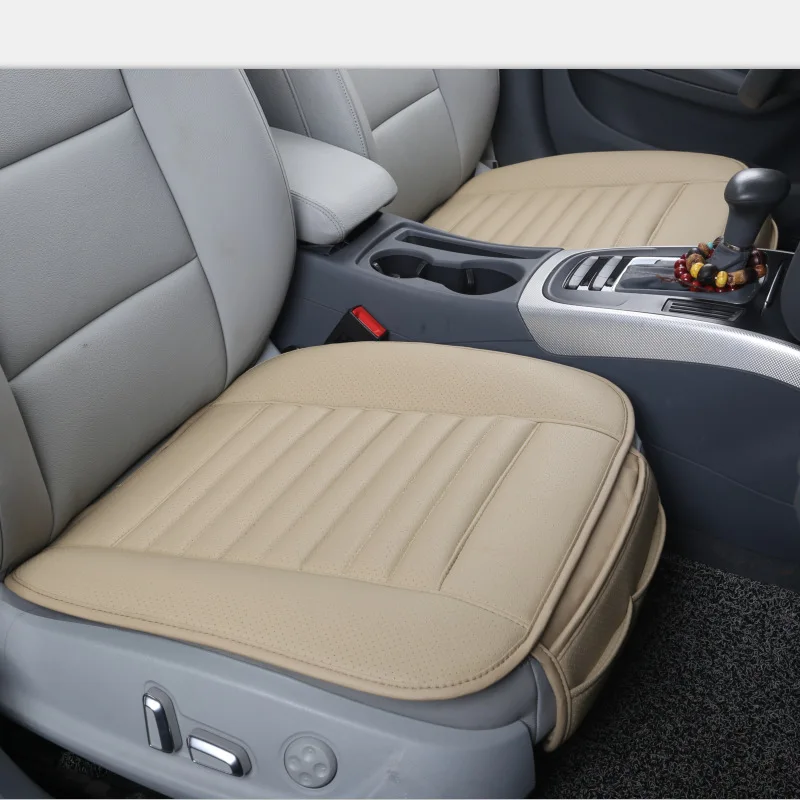 

1 Pair Universal Car Seat Protection Single Seat Without Backrest PU Senior Leather Car Seat Cover For Most Four-Door Sedan&SUV